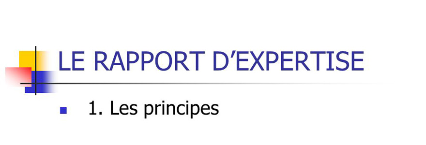 rapport d'expertise