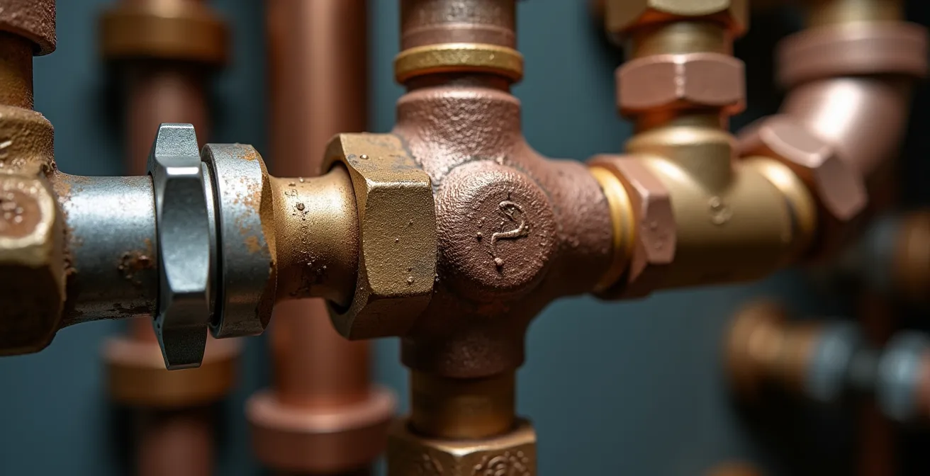 Technicien effectuant des réglages précis sur équipement de chaufferie moderne